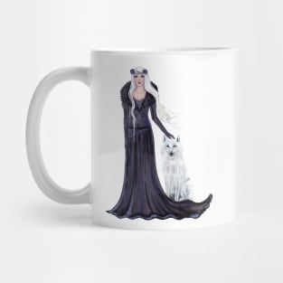 Goddess with wold art by Renee Lavoie Mug